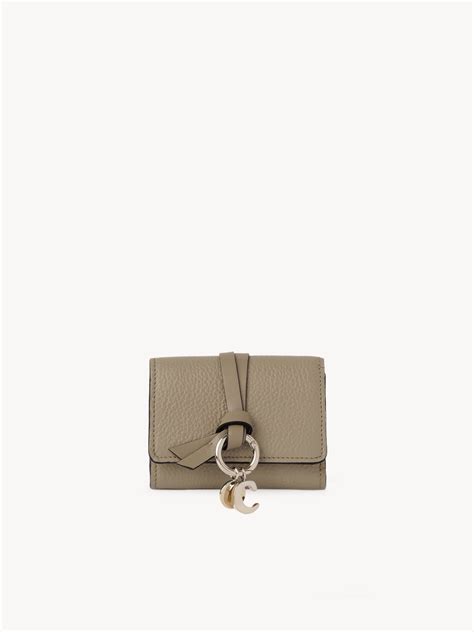 chloe small trifold wallet|Mini Alphabet tri.